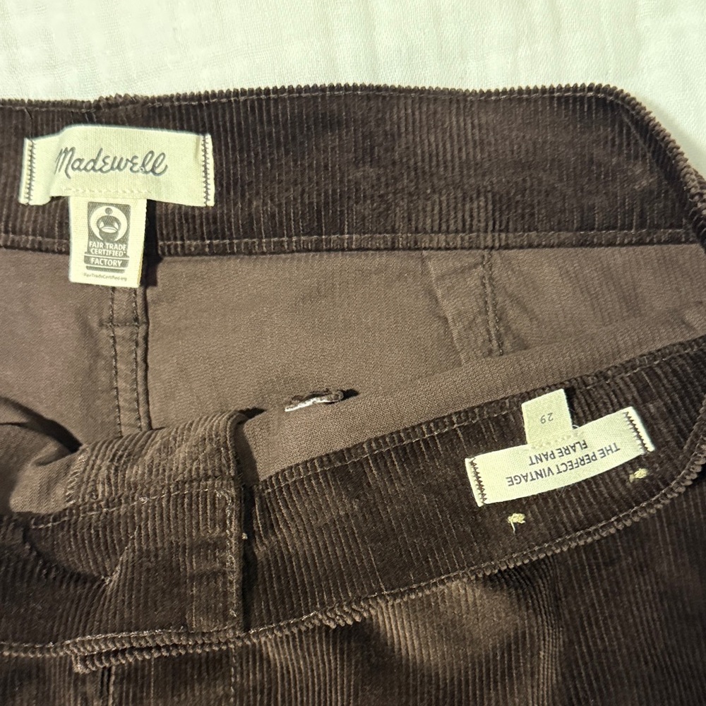 Madewell The Perfect Vintage Flare Pant Corduroy